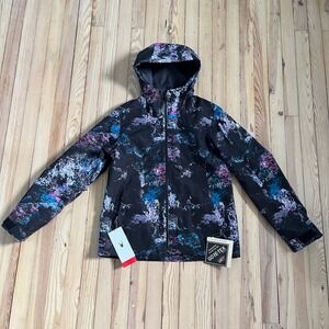 NWT Spyder Volt GORE-TEX Shell Jacket Women‎ Abstract Print Hood Waterproof Snow